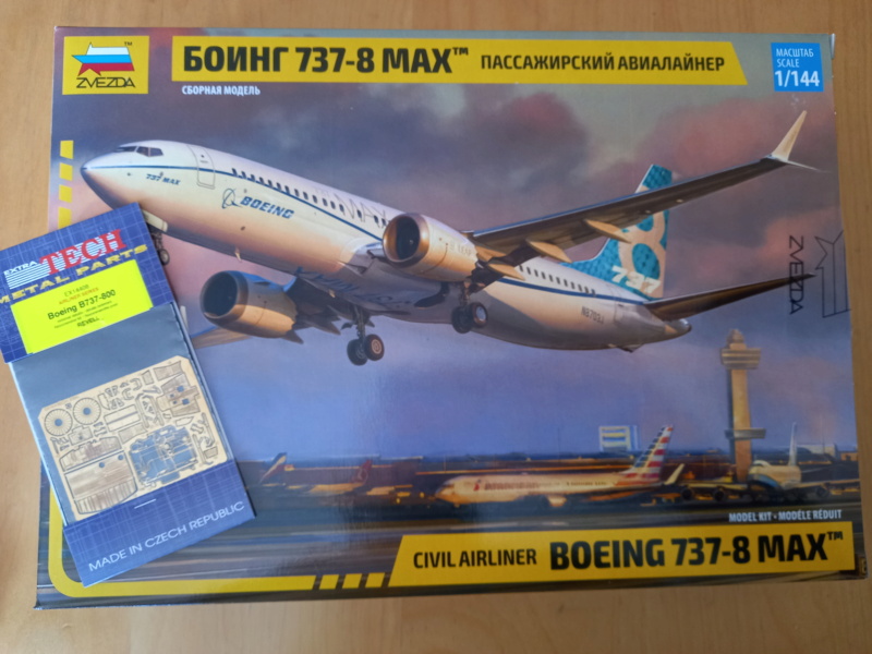 [EXTRA TECH] Photodécoupe pour BOEING 737/8 MAX de chez ZVEZDA 1/144ème Réf EX 14408  02314