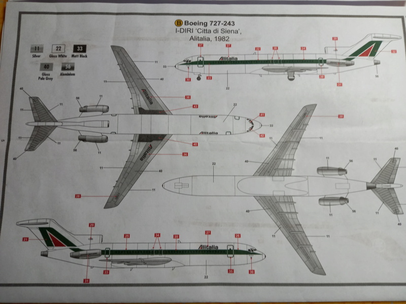 [AIRFIX] BOEING 727 1/144ème Réf A04177A  737-8031