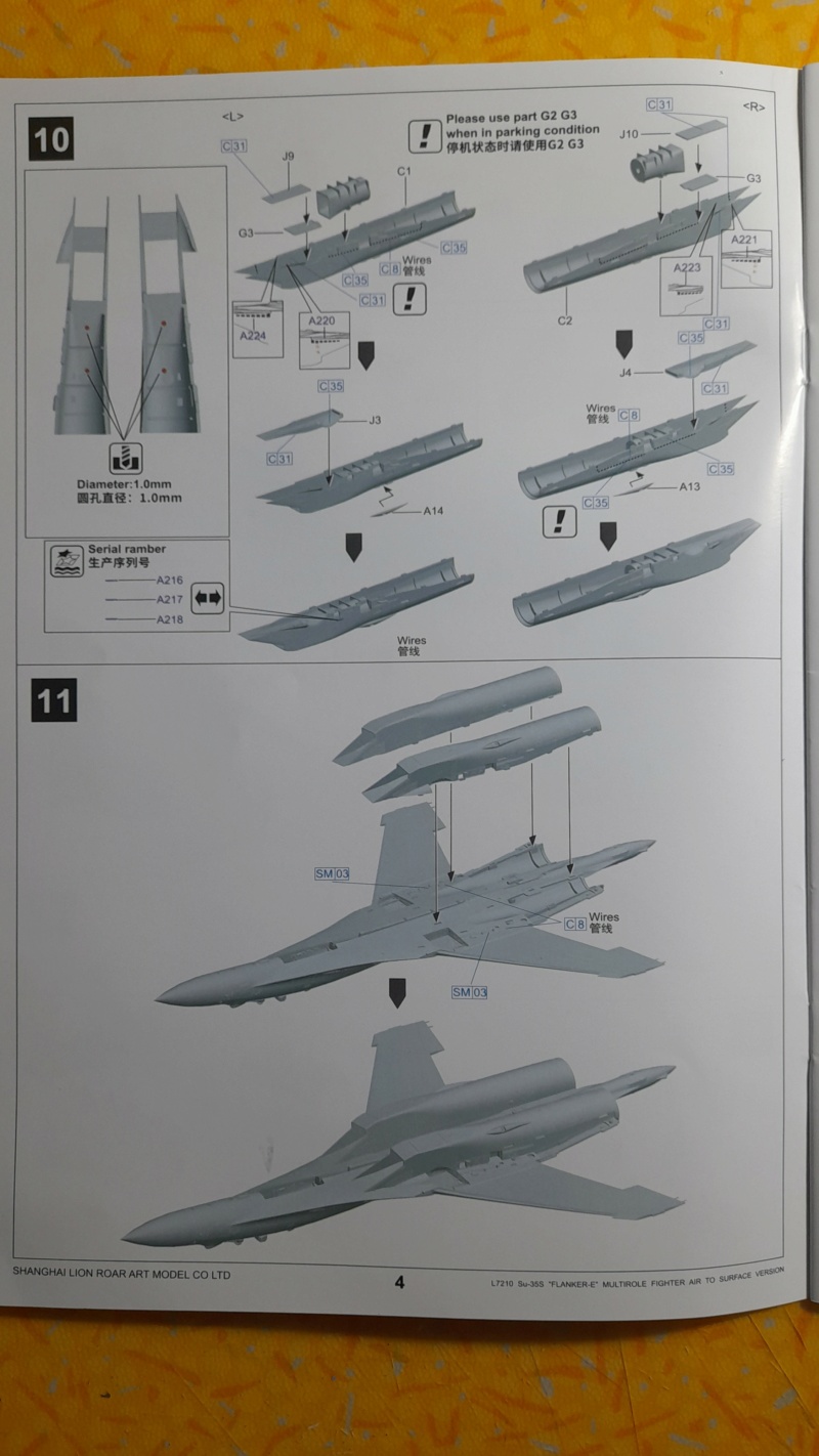 [GWH] SOUKHOÏ Su-35 S FLANKER-E 1/72ème Réf L7210 M_01116