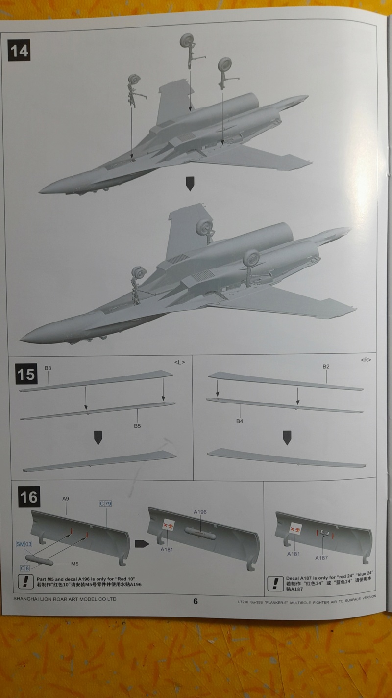 [GWH] SOUKHOÏ Su-35 S FLANKER-E 1/72ème Réf L7210 M_01315