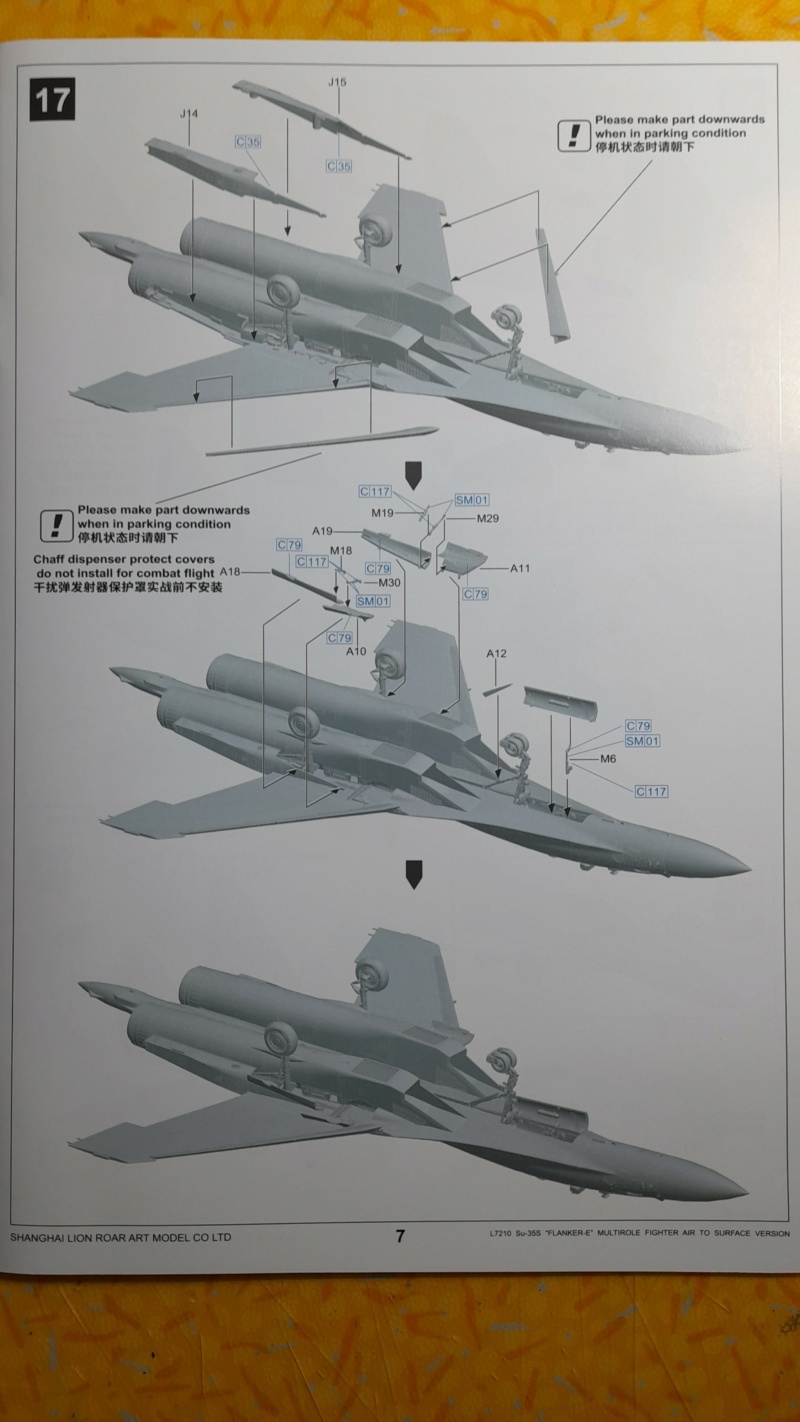 [GWH] SOUKHOÏ Su-35 S FLANKER-E 1/72ème Réf L7210 M_01415