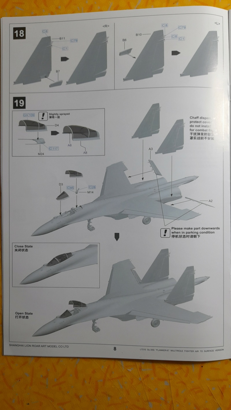 [GWH] SOUKHOÏ Su-35 S FLANKER-E 1/72ème Réf L7210 M_01515