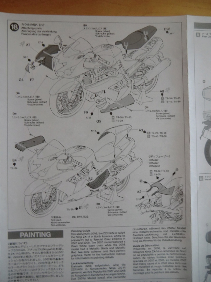 KAWASAKI NINJA ZX-14 Tamiya 14112 1/12 Motos_94