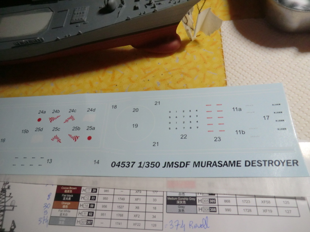 Destroyer Japonais JMSDF MURASAME Trumpeter 1/350 - Page 3 Muras133