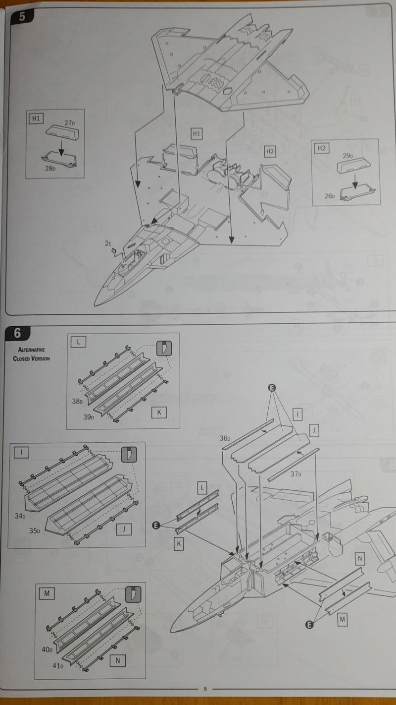 [ITALERI] LOCKHEED F-22 RAPTOR 1/48ème Réf 2822 Op_00710