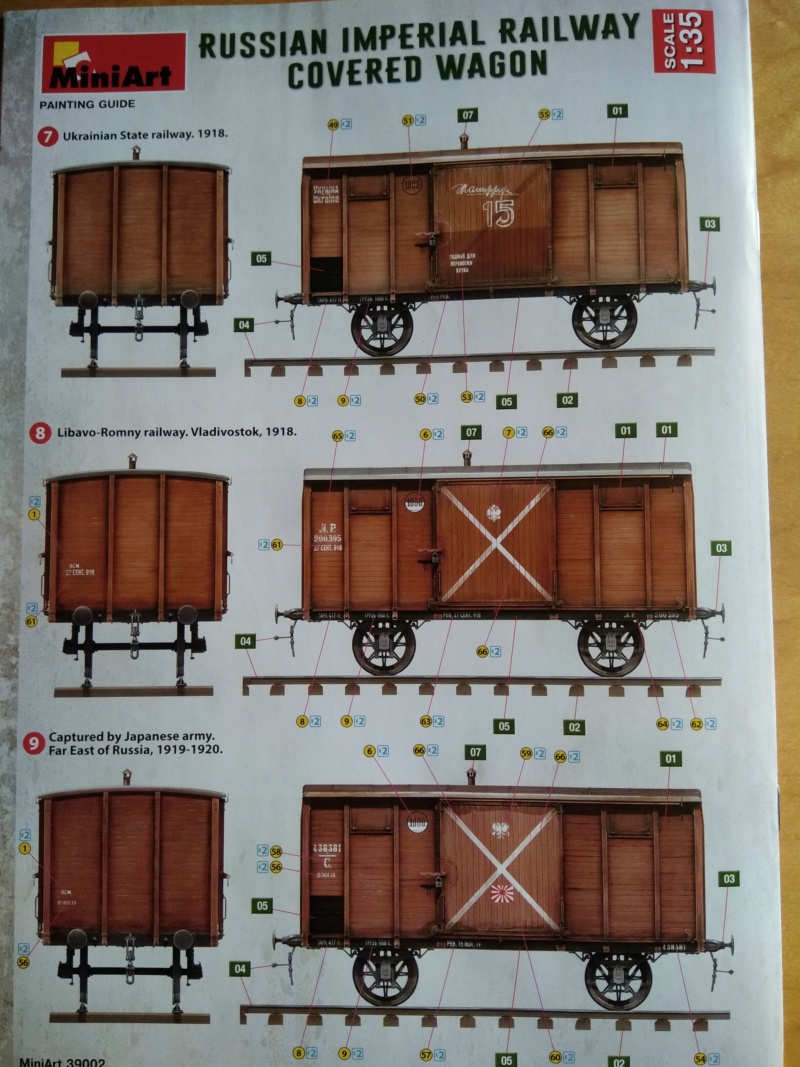 [ MiniArt ] Russian Impérial Railway Covered wagon 1/35 39002 montage Oups_231