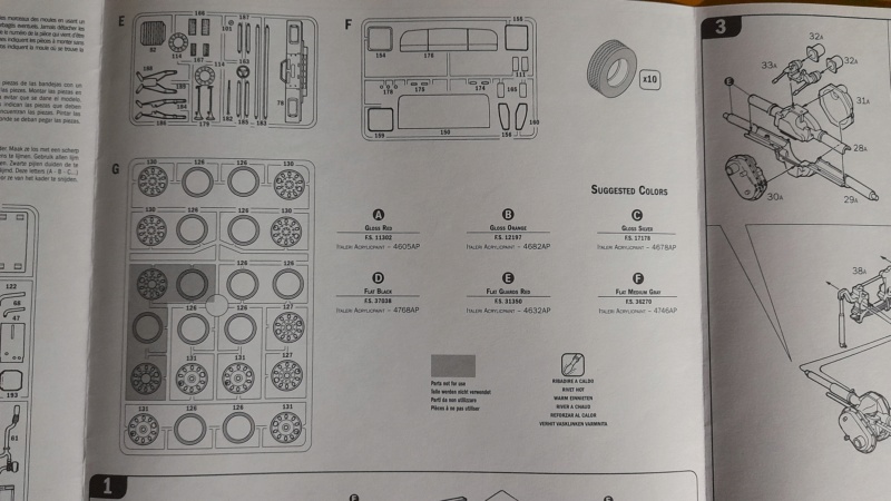 [ITALERI] MERCEDES BENZ 2238 6x4 1/24ème Réf3943 Notice Sy_00510