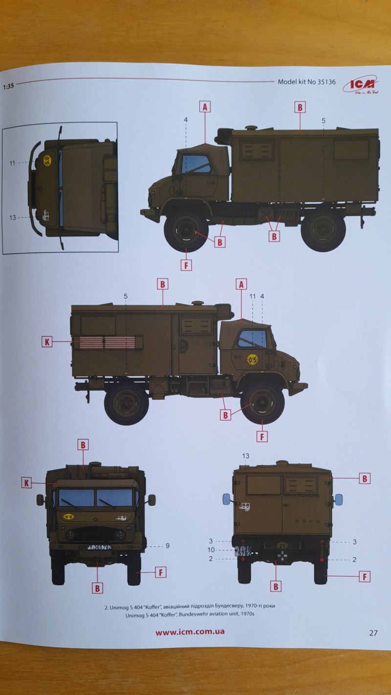 [ICM] UNIMOG S 404 KOFFER 1/35ème Réf 35136 Unimog37