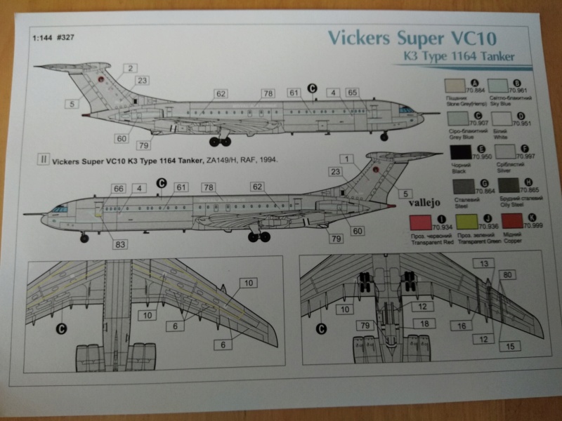 [RODEN] VICKERS SUPER VC10 K3 Type 1164 tankers 1/144ème Réf 327  Vicker13