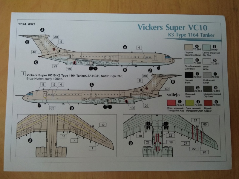 [RODEN] VICKERS SUPER VC10 K3 Type 1164 tankers 1/144ème Réf 327  Vicker15
