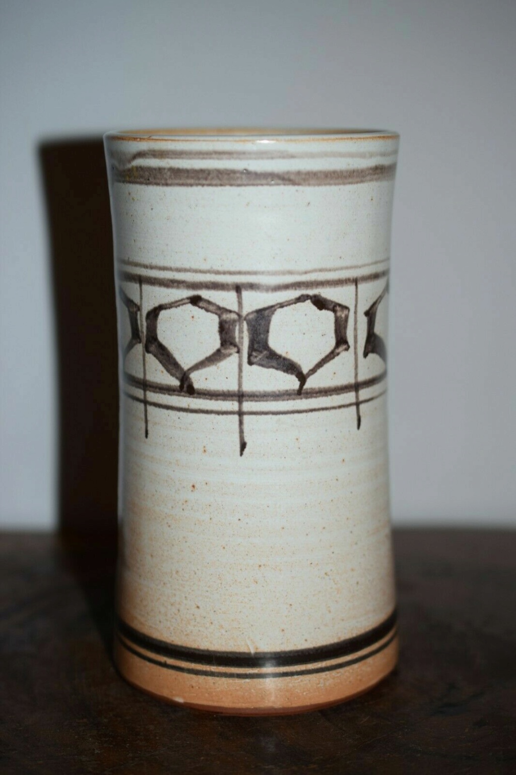 Vase with TM mark, not Matthew Tyas - - possibly Margaret Murray Teasdale  111