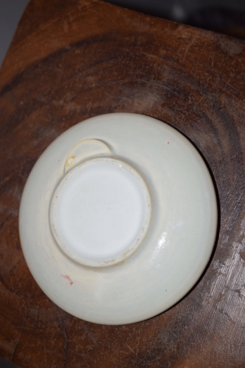 Unknown pottery ikebana vase, GP mark - Georgetown Pottery, Maine, USA  Dsc_0134