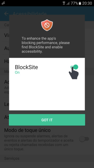 Sugestões de bloqueadores para Android Screen17