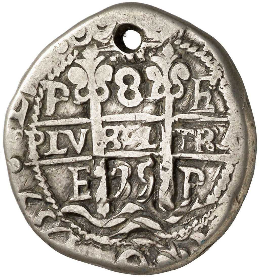 8 REALES FELIPE V 1719 CECA DE POTOSÍ 8 (TIPO MACUQUINA) 0188_210