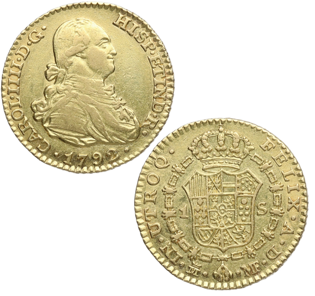 1 Escudo. Carlos IV (1788-1808). 1792. Madrid. MF. 1_escu10