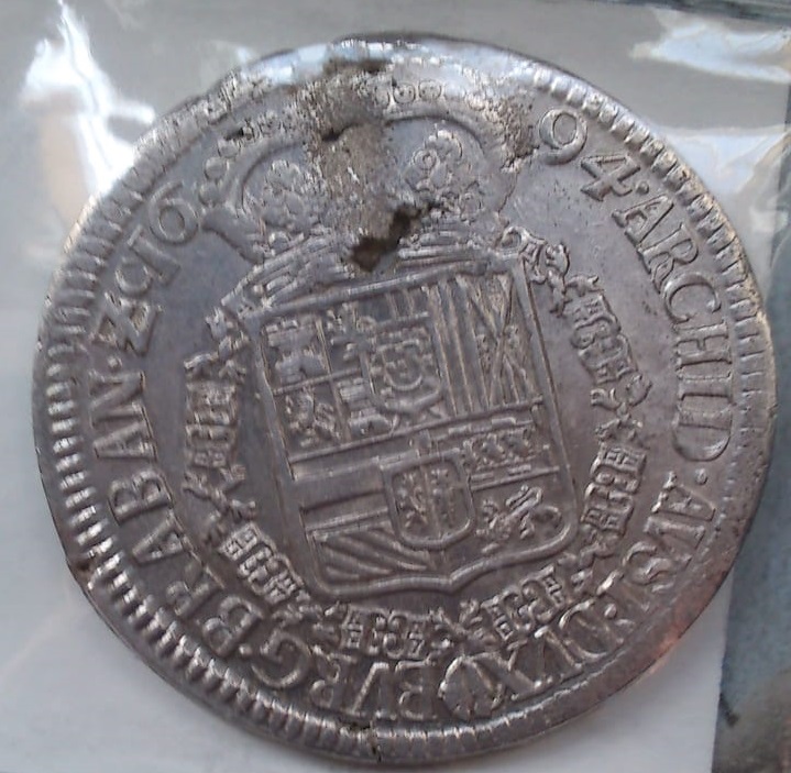  Patagón 1694. Carlos II. Brabante (Amberes) 219
