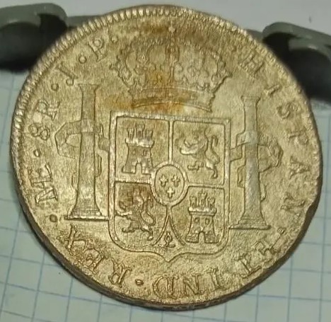 8 Reales Carlos IV 1805 Lima MAE - JP - posible cuban water wreck pecio o naufragio (DEDICADO AL AMIGO INSULARVM) 24778110