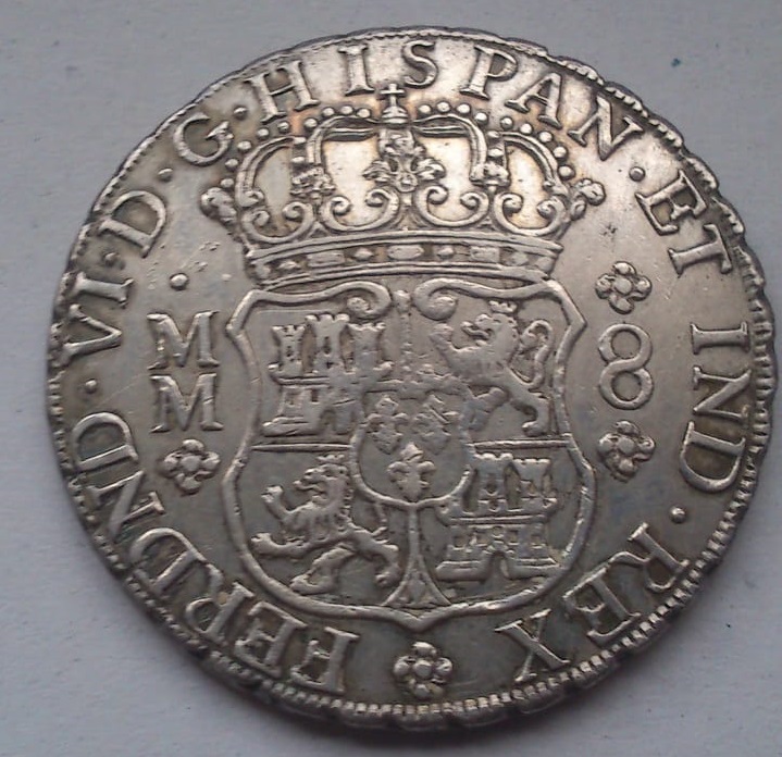  8 reales Fernando VI. México. 1758. Columnario. 410