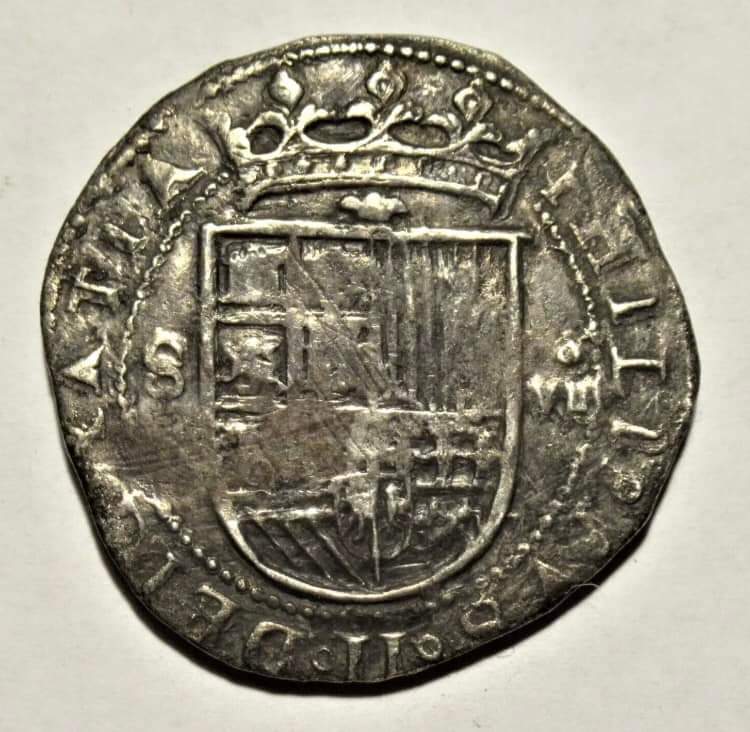  8 reales Felipe II ceca de Sevilla, error de valor VII en vez de VIII. Fb_img43