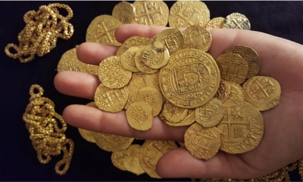 Encuentran un tesoro de monedas de oro en un galeón español hundido en Florida hace 300 años  Img_2038