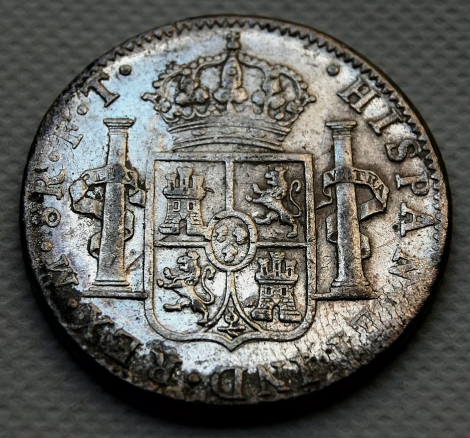 8 REALES  DE  1803  DE  CARLOS IIII CECA DE MÉXICO, EROSIONES MARINAS  Img_2041