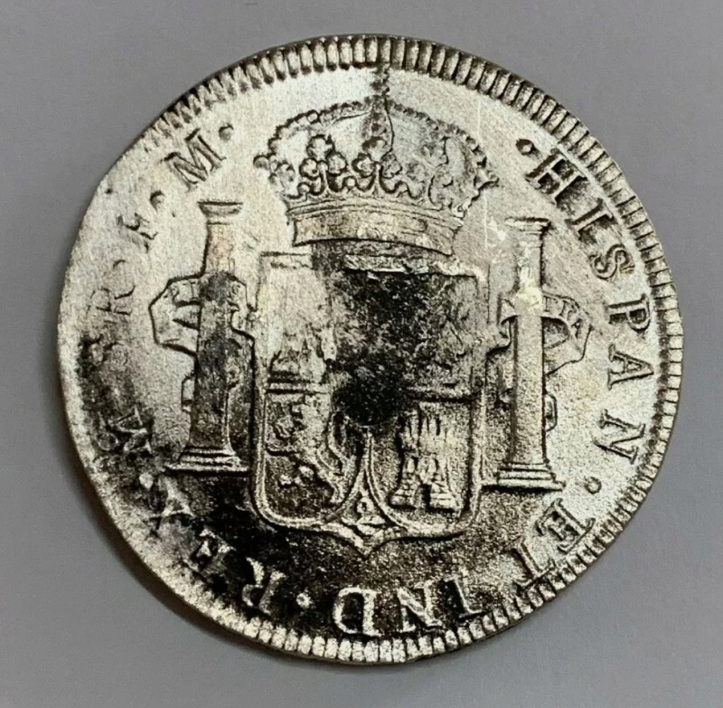 8 Reales 1790 de México. Carlos IV (busto Carlos III). Erosiones Marinas Img_2083