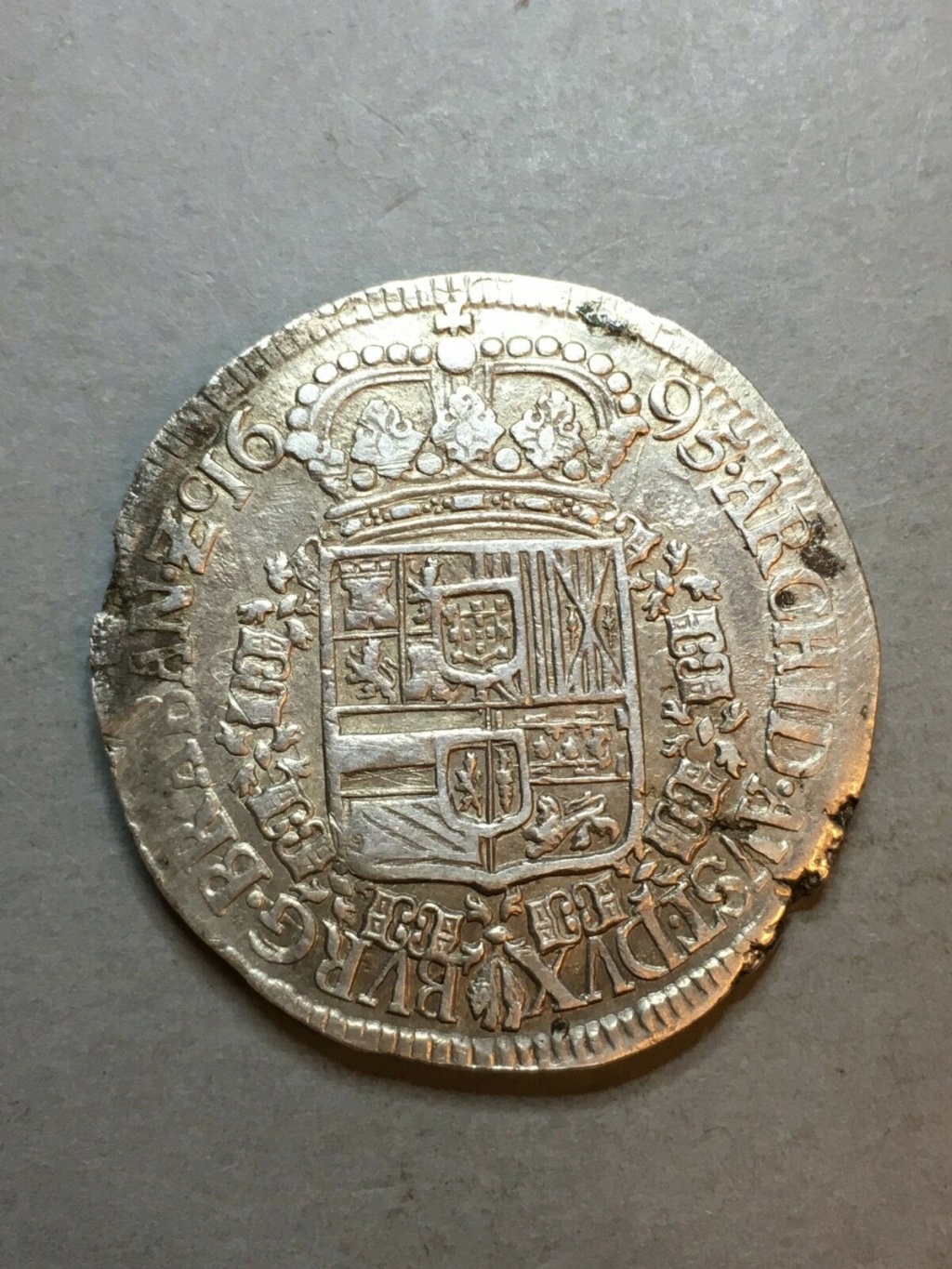  Patagón Carlos II 1695,ceca Amberes . S-l16021