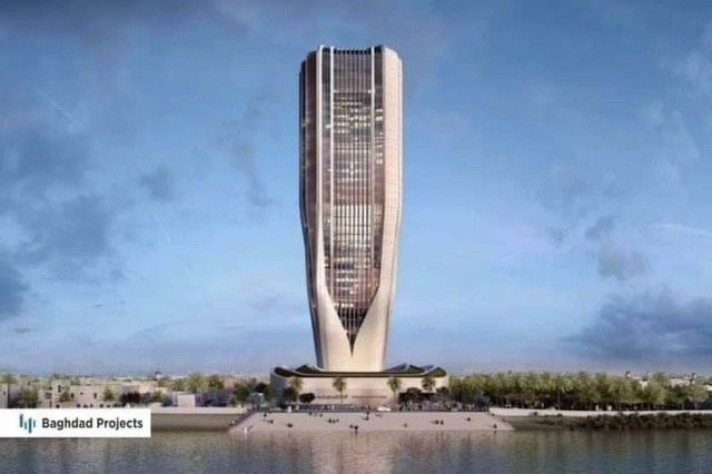 تحفة المعمارية الخالدة زها حديد تواصل ارتفاعها في سماء العاصمة بغداد - البنك المركزي  120