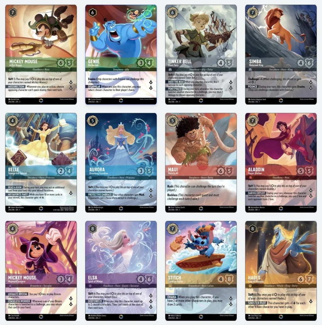 Disney Lorcana - Jeu de cartes à collectionner - Ravensburger 2023 - Page 8 Cartes12