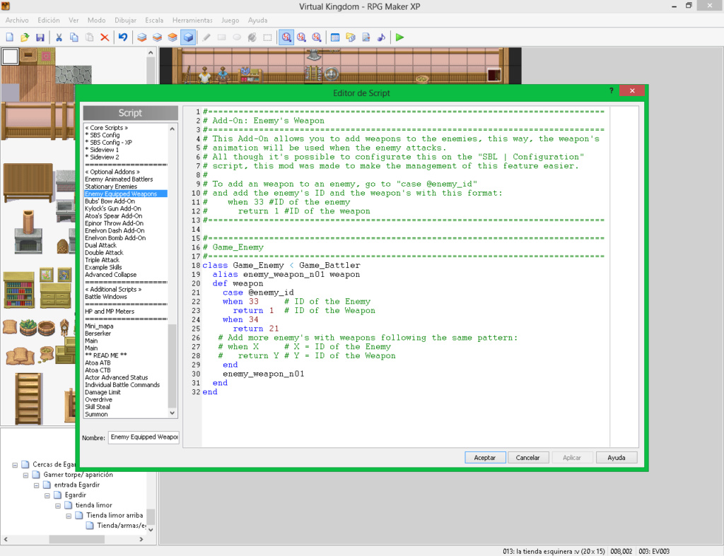 Quiero equipar armas a los enemigos_ script (batalla frontal XP) Sin_tz11