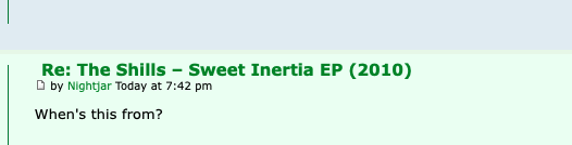 The Shills – Sweet Inertia EP (2010) Scree716