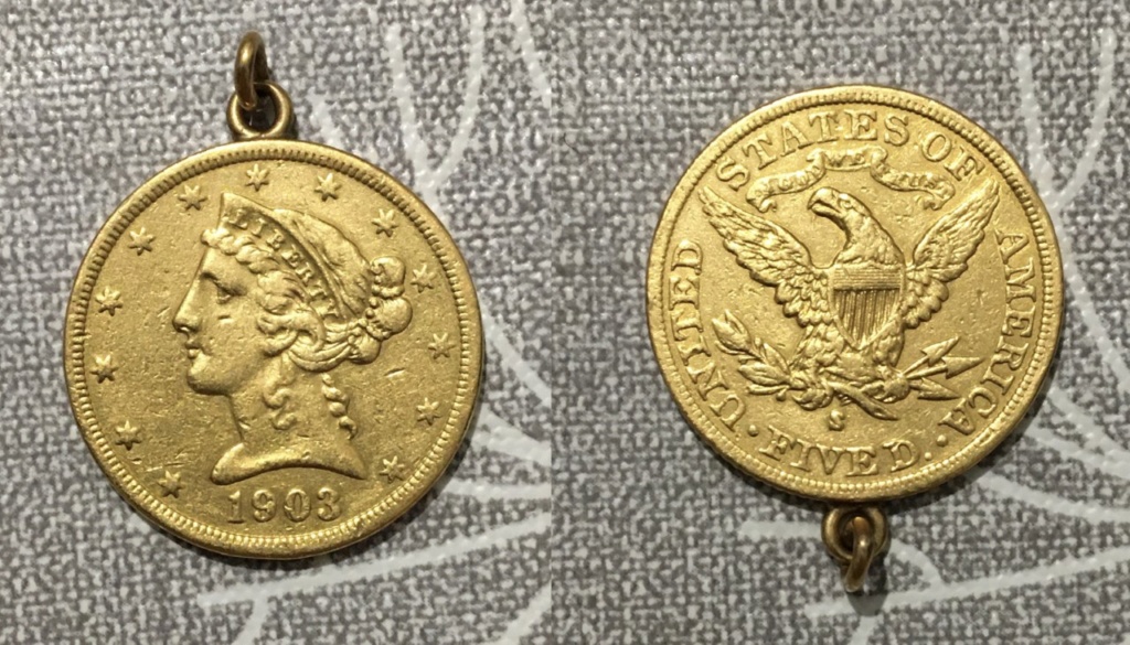 Estados Unidos, medio águila (5 dólares), Libertad, San Francisco, 1903 Half_e10