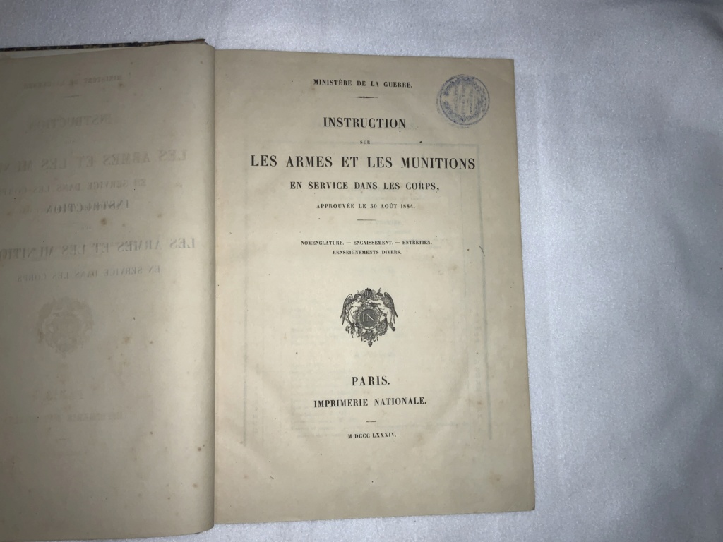 Livre d’instruction armes et munitions, 1884 95297710