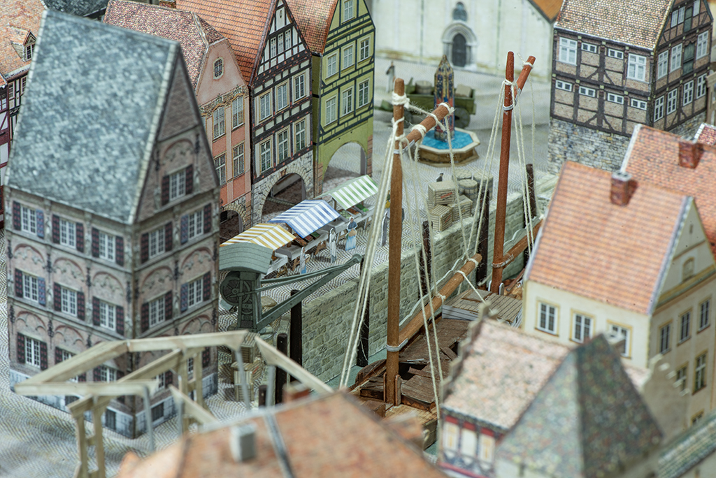 Hafen Diorama 1:250 / Schreiberbogen / gebaut von Schnipsler 300410