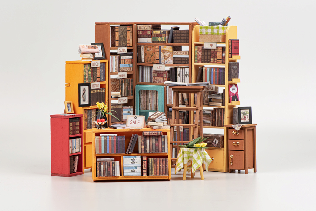 Diy Miniature House "Bibliothek" gebaut von Schnipsler Rbp_0028