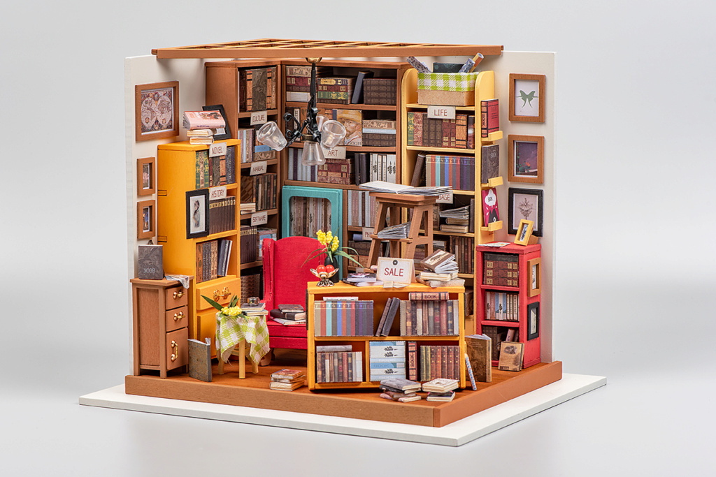 Diy Miniature House "Bibliothek" gebaut von Schnipsler Rbp_0030