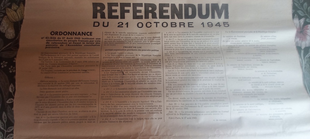 Affiche referendum 21 octobre 1945 20240912