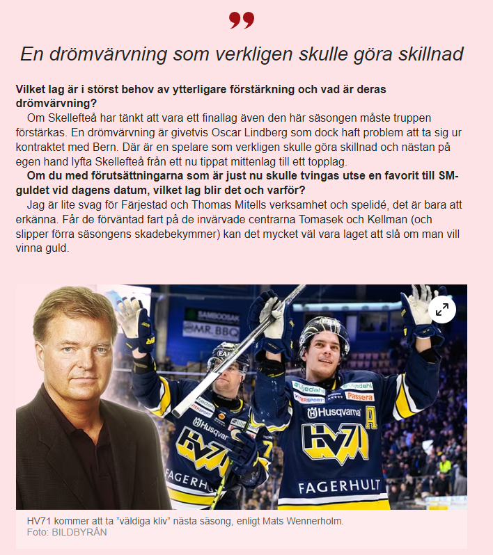 Luleå hockey i Media 2023/2024 Image411
