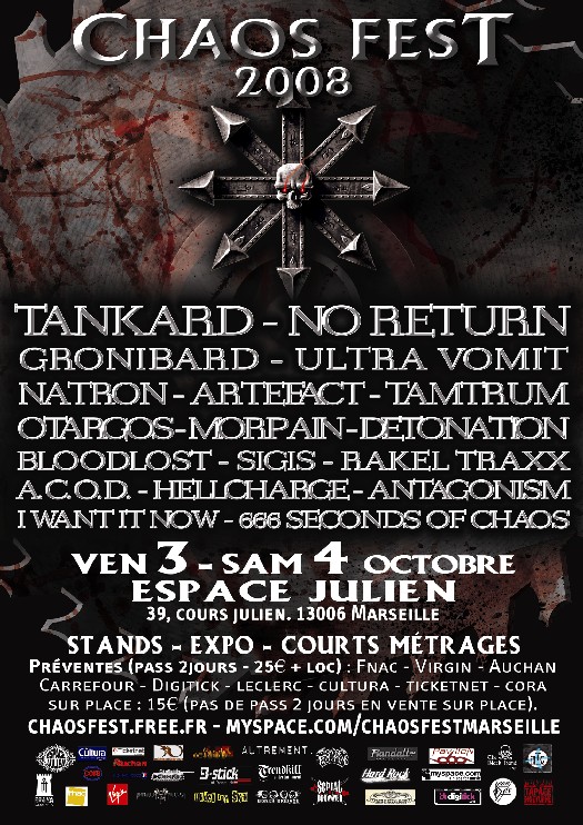 CHAOS FEST 03 & 04 October 2008  Marseille /FRANCE Chaosf10