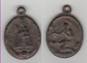 medalla de Nª Sª de Guadalupe y San Jerónimo.S.XIX Medall12
