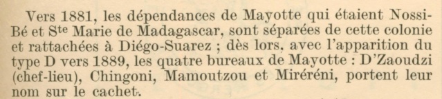 Mayotte - Oblitération fausse... 15561323