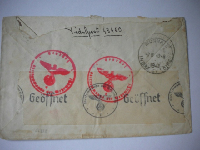 Lettre d'un Français en 1941 envoyé par la Feldpost Feldpo10