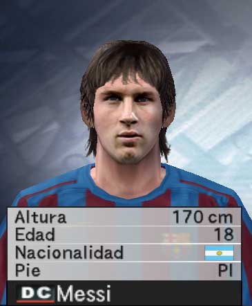 Lionel Messi na capa do PES 2009 Messi610
