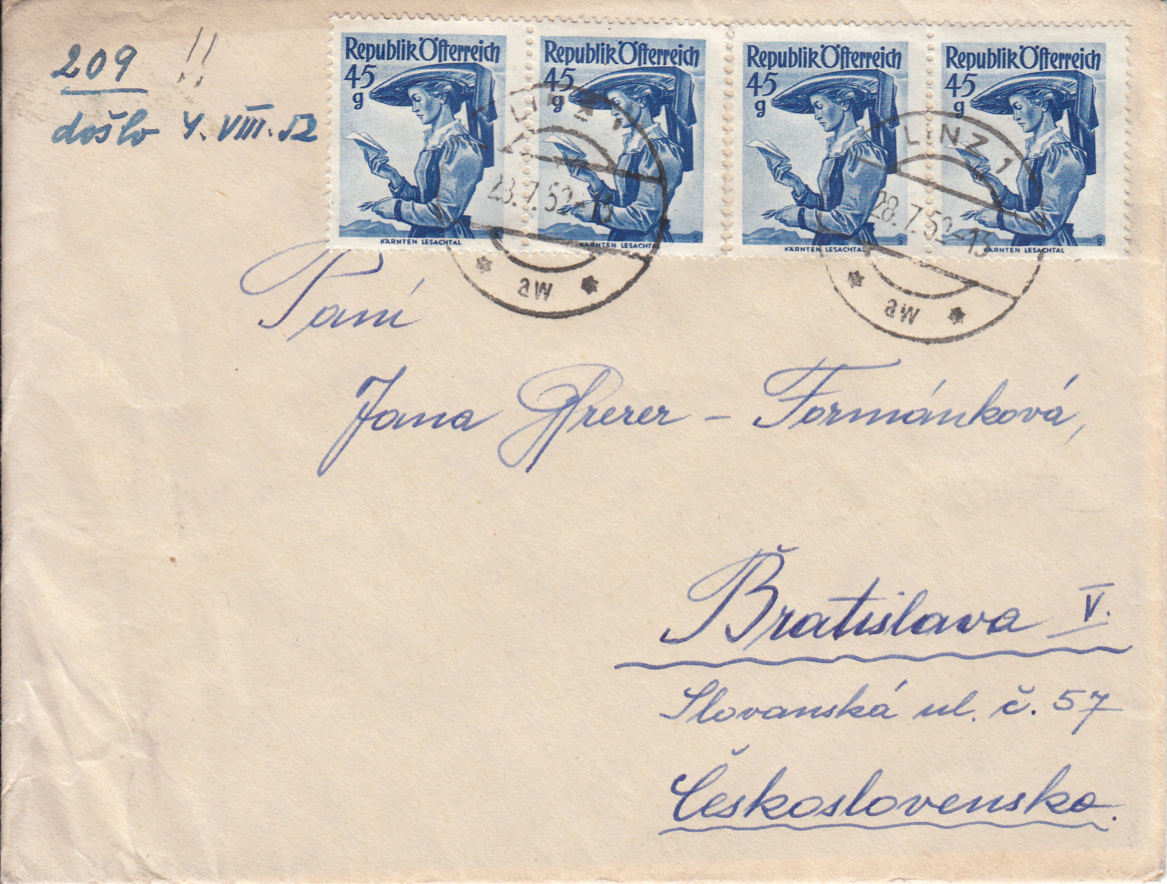 trachten - Trachtenserien ANK 887 - 923 und 1052 - 1072 Belege - Seite 12 Img121