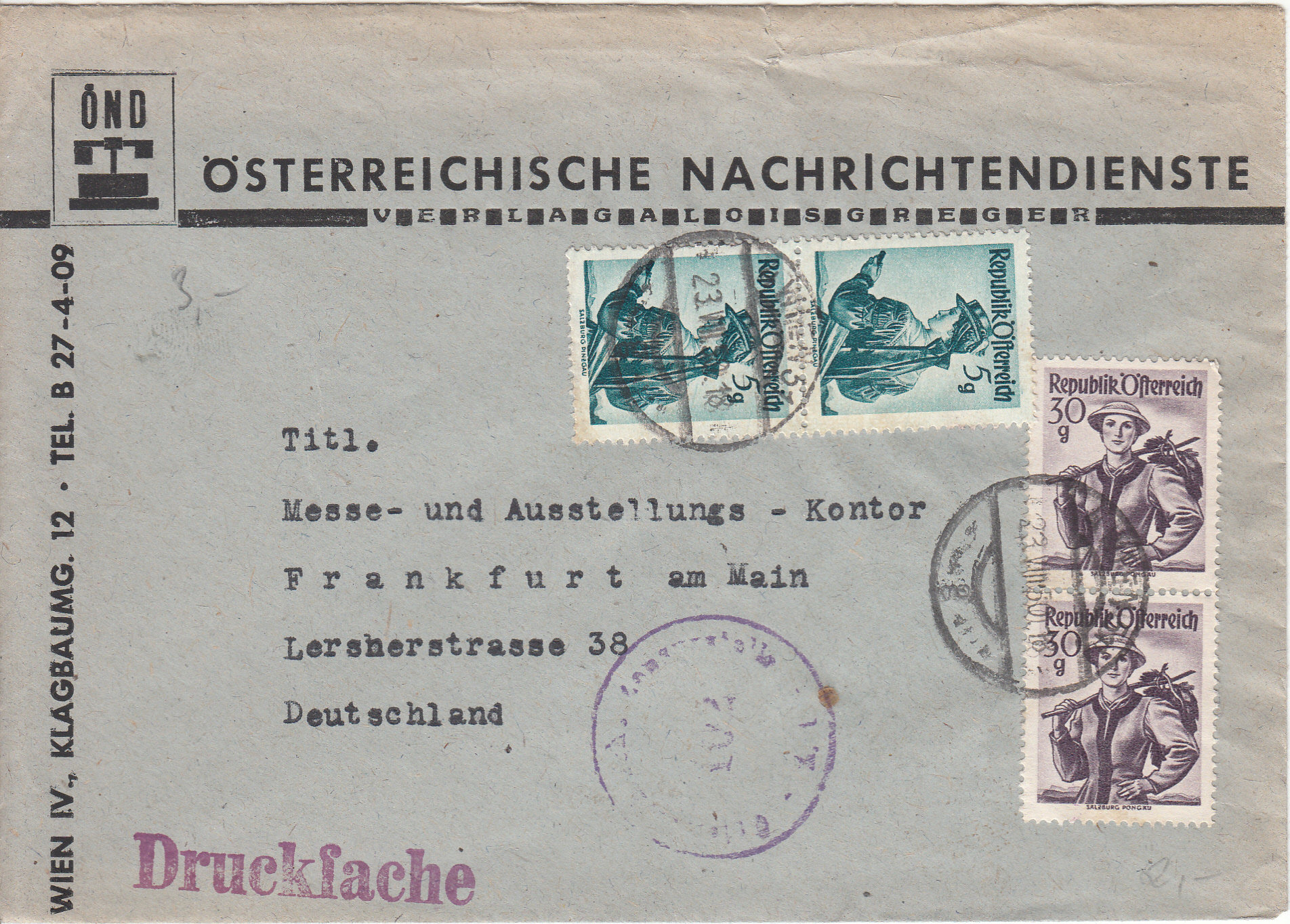 trachten - Trachtenserien ANK 887 - 923 und 1052 - 1072 Belege - Seite 12 Img160