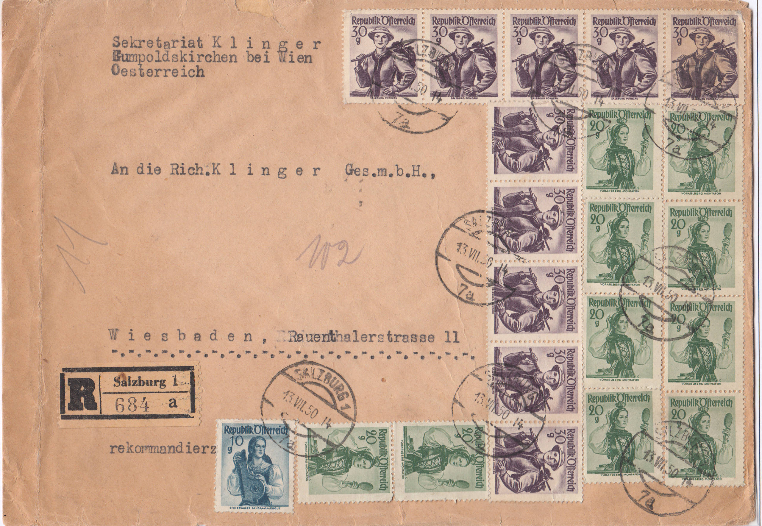 trachten - Trachtenserien ANK 887 - 923 und 1052 - 1072 Belege - Seite 12 Img178