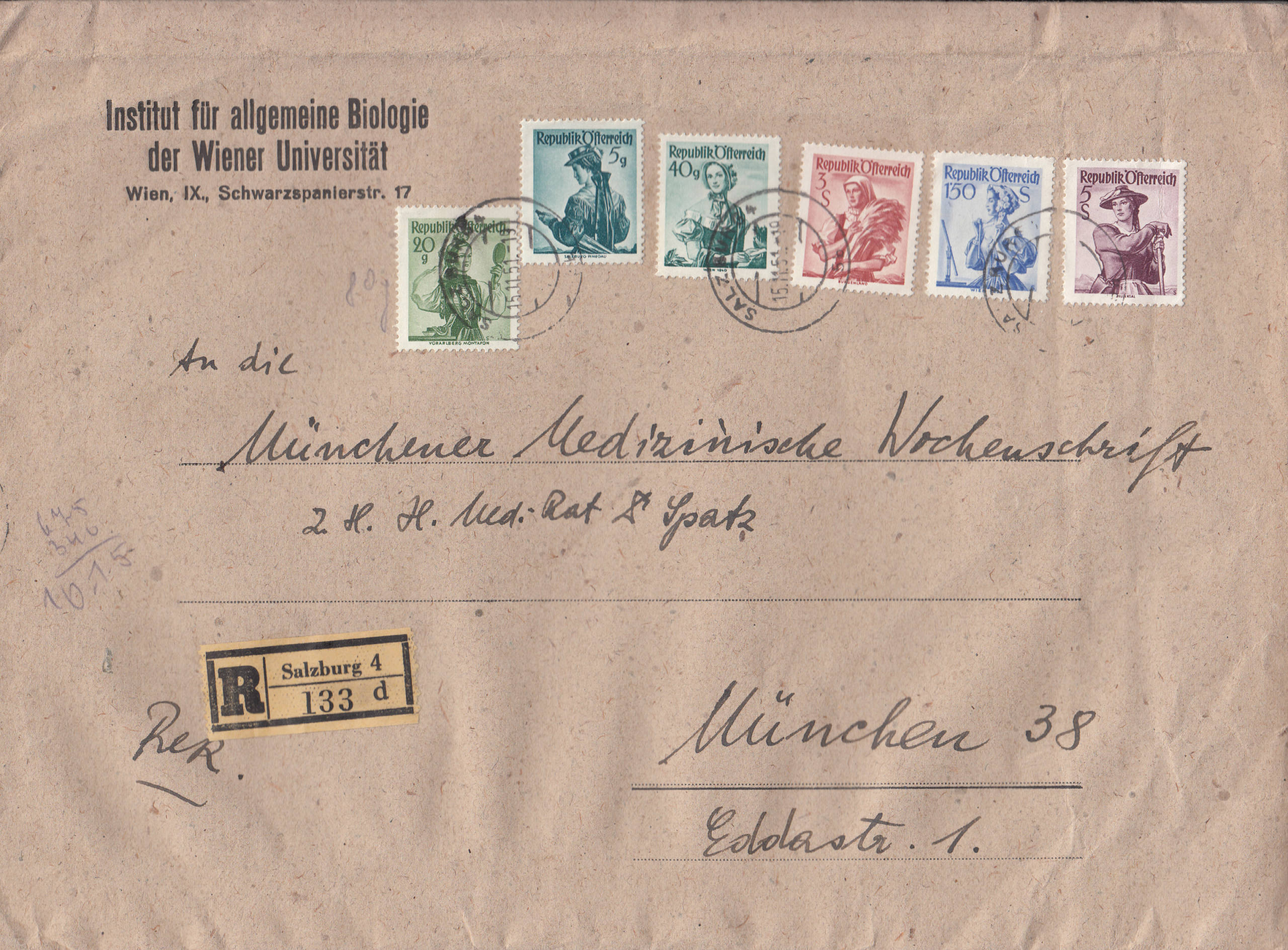 trachten - Trachtenserien ANK 887 - 923 und 1052 - 1072 Belege - Seite 12 Img269