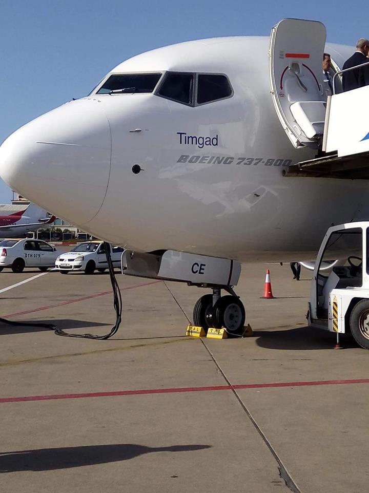 Le nouveau 737-800 de Tassili Airlines immatriculé 7T-VCE Timgad Ta0310