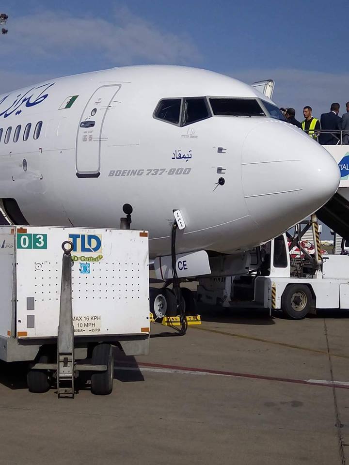 Le nouveau 737-800 de Tassili Airlines immatriculé 7T-VCE Timgad Ta0610