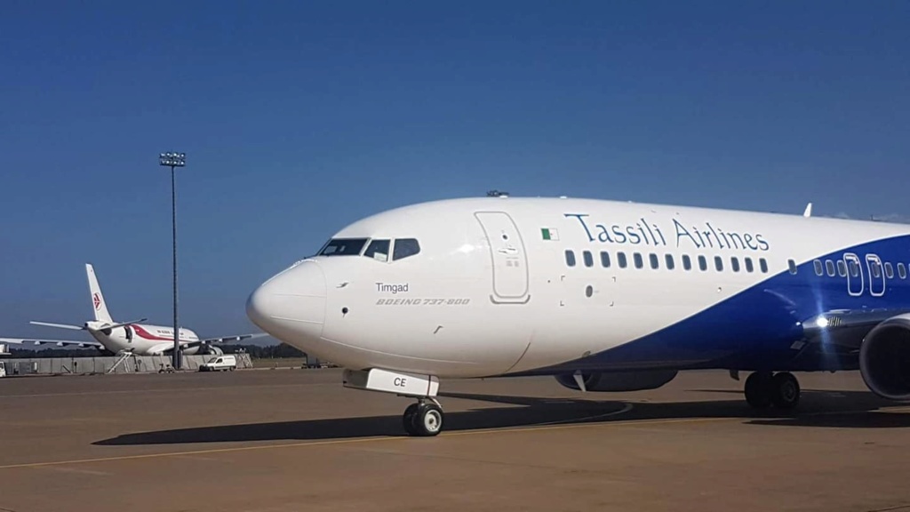 Le nouveau 737-800 de Tassili Airlines immatriculé 7T-VCE Timgad Ta0710